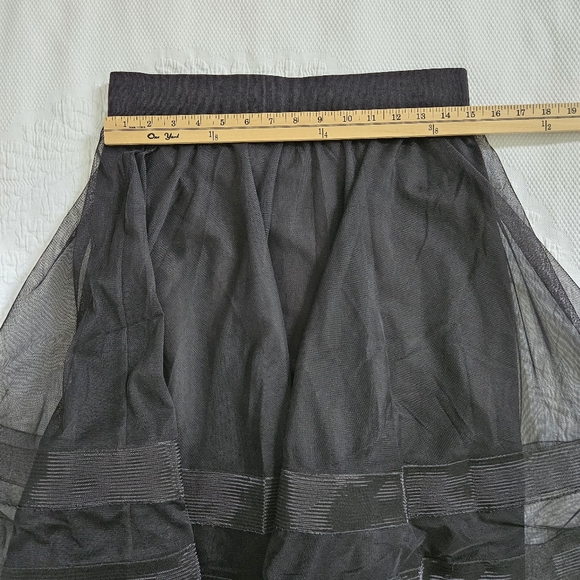 Milly skirt black netting tulle overlay 50s pin up style party formal size 10 - Picture 8 of 9